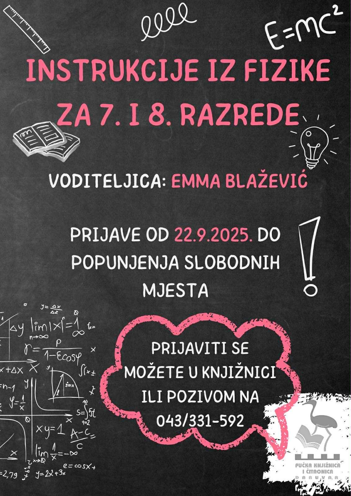 Plakat za instrukcije